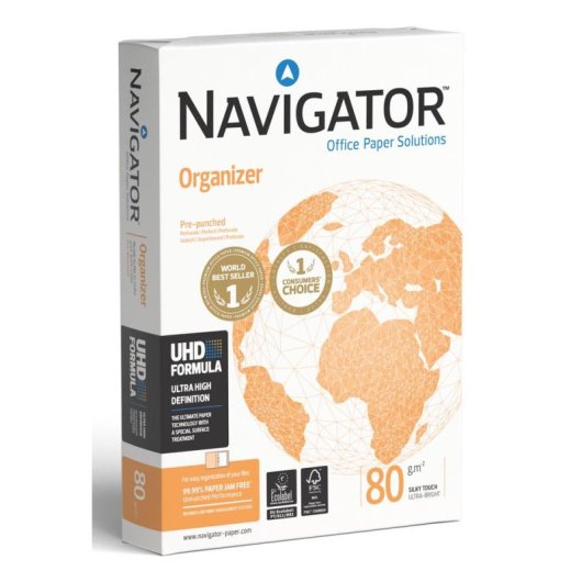 Papel A4 Navigator Organizer 80 g/m² 500 hojas 5 piezas
