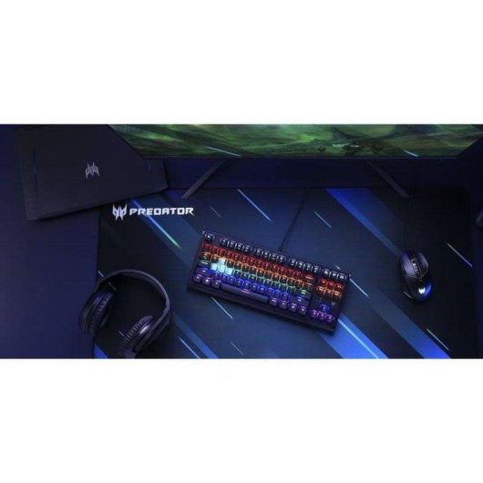 Teclado Acer Aethon 301 Tkl 87 Teclas US Gateron Blue RGB 6 Zonas Anti-ghosting USB 1,8 m
