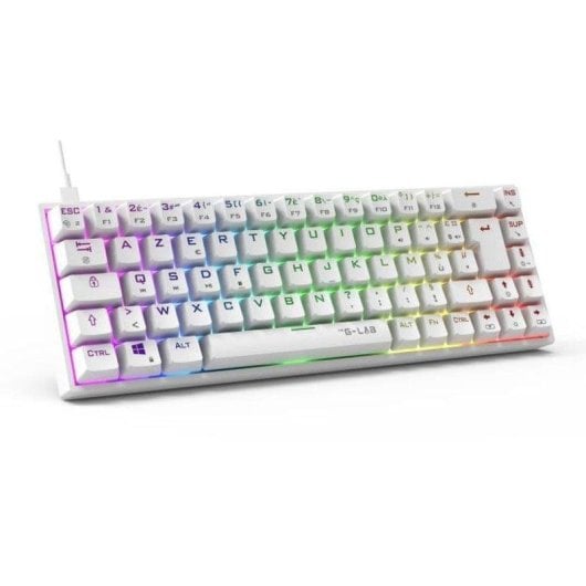 Tastiera The G-lab Keyz Titan 65% compatta gaming RGB switches rossi FR (azerty)