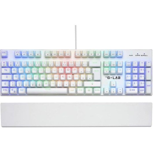 Tastatur The G-lab Keyz Rubidium mechanisch Gaming RGB Outemu Red Azerty 105 Tasten