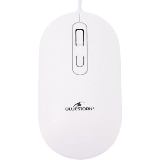 Teclado Bluestork AZERTY de membrana con ratón cableado y adaptadores USB-C