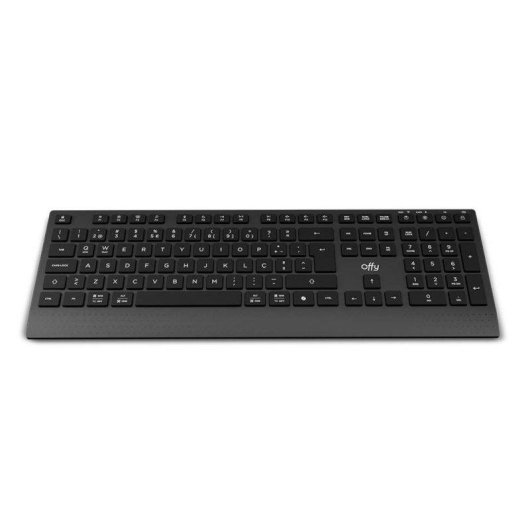 Teclado Offy Syncro Wireless Bluetooth completo silencioso ambidestro