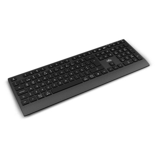 Teclado Offy Syncro Wireless Bluetooth completo silencioso ambidestro