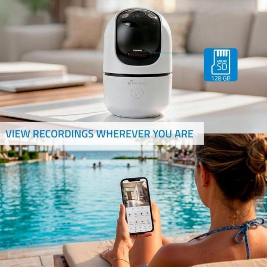 Cámara IP Nivian 4G 2K Visión Nocturna Interior IA Audio Bidireccional