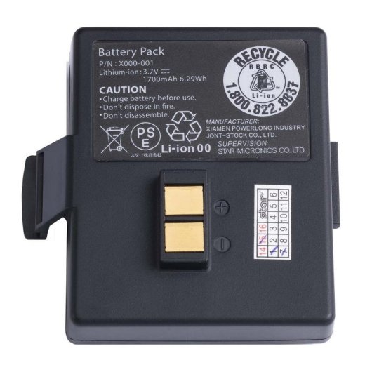 Bateria Star Micronics para Impressoras de Recibos SM-S230i, SM-S220, SM-L200, SM-L300, SM-T300, SM-T400