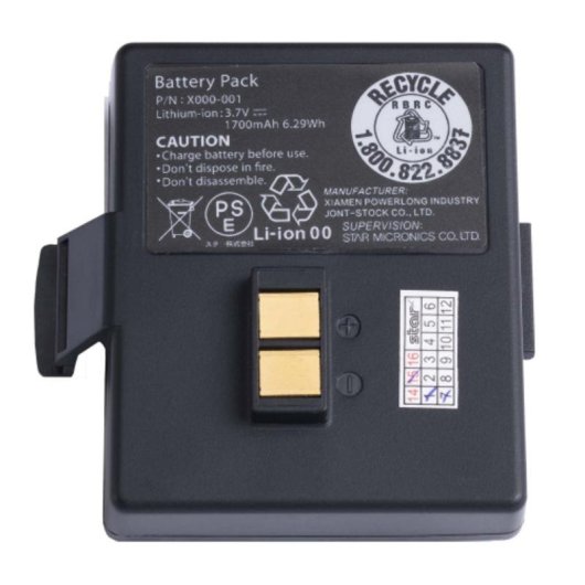 Bateria Star Micronics para Impressoras de Recibos SM-S230i, SM-S220, SM-L200, SM-L300, SM-T300, SM-T400