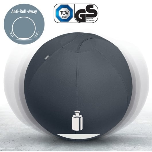 Zitbal Leitz Ergo Grijs 55 cm voor Houding en Beweging