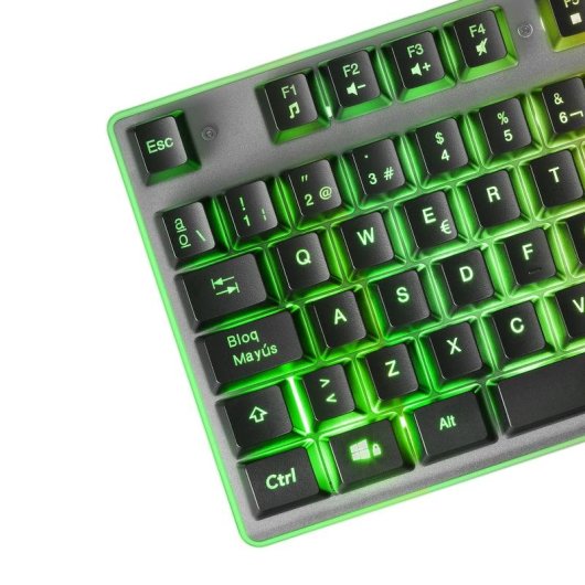 Tastatur Mars Gaming MK220FR Hybrid Membran mit FRGB Rainbow und Halo Beleuchtung