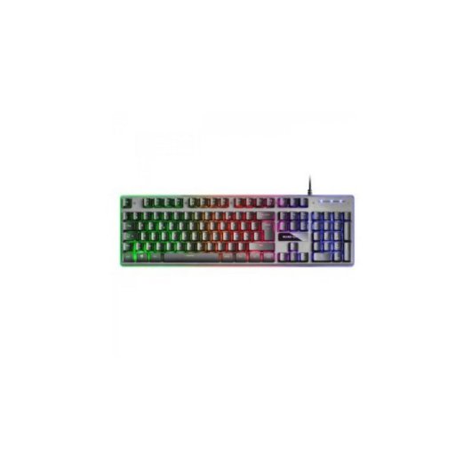 Tastatur Mars Gaming MK220FR Hybrid Membran mit FRGB Rainbow und Halo Beleuchtung