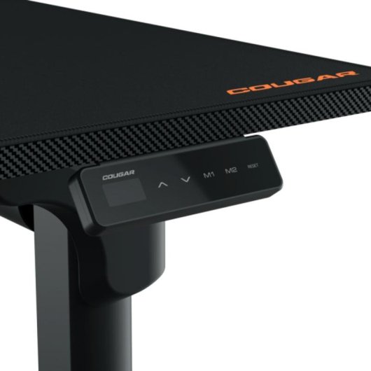 Mesa Gaming Cougar 160cm Fibra de carbono Ajuste eléctrico Negro