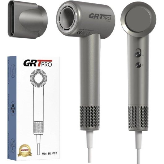 Sèche-cheveux Ionique Professionnel Dam Electronics Mini Air 2200W 4 Températures 2 Vitesses Gris