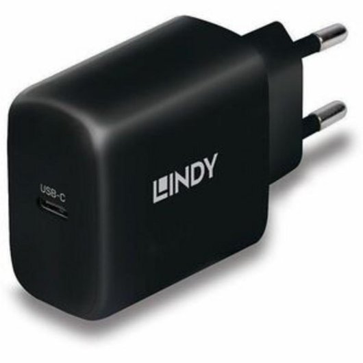 Ladegerät USB-C 65W Lindy Power Delivery 3.0 GaN Schwarz