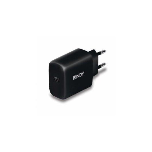 Ladegerät USB-C 65W Lindy Power Delivery 3.0 GaN Schwarz