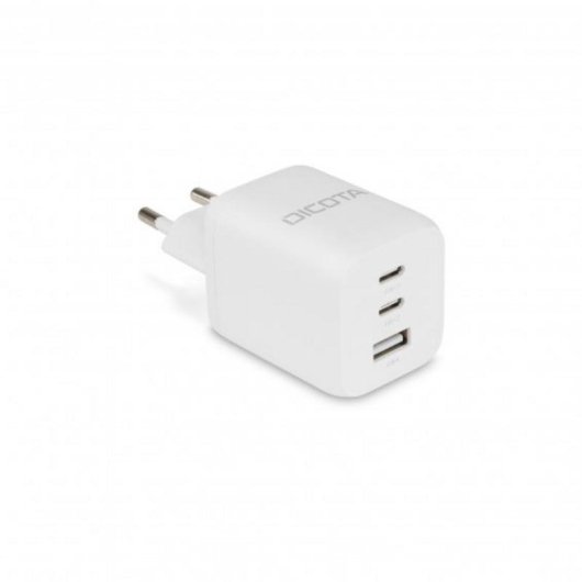 Cargador DICOTA D32054 65W 3 Puertos USB-C GaN Power Delivery 3.0 Blanco