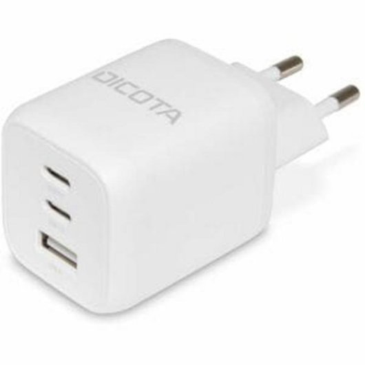 Cargador DICOTA D32054 65W 3 Puertos USB-C GaN Power Delivery 3.0 Blanco
