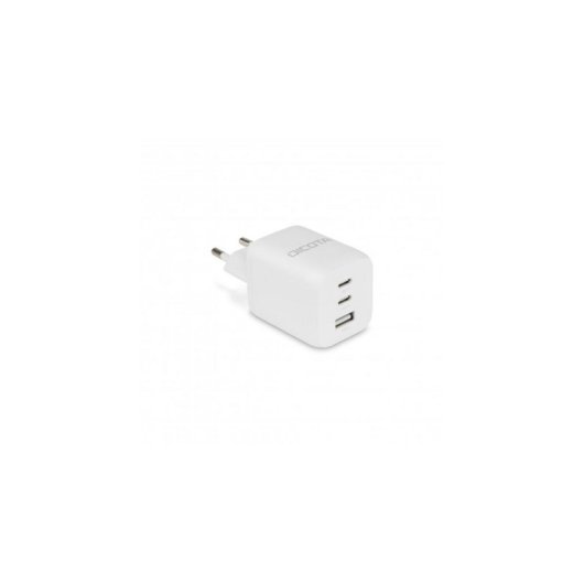 Cargador DICOTA D32054 65W 3 Puertos USB-C GaN Power Delivery 3.0 Blanco