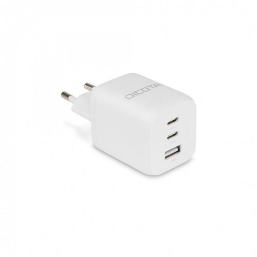 Cargador DICOTA D32054 65W 3 Puertos USB-C GaN Power Delivery 3.0 Blanco