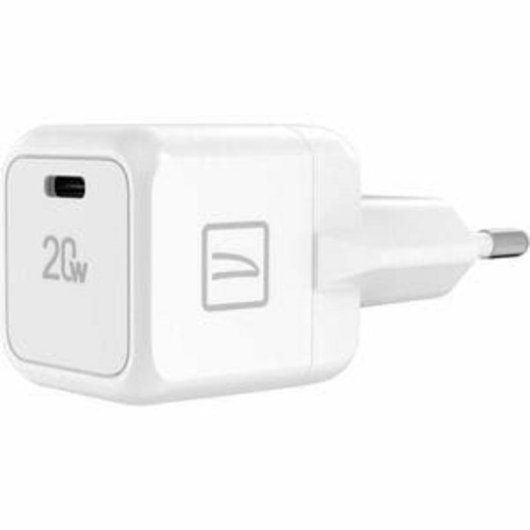 Cargador Tucano GaN 20W USB-C Blanco Carga Rápida