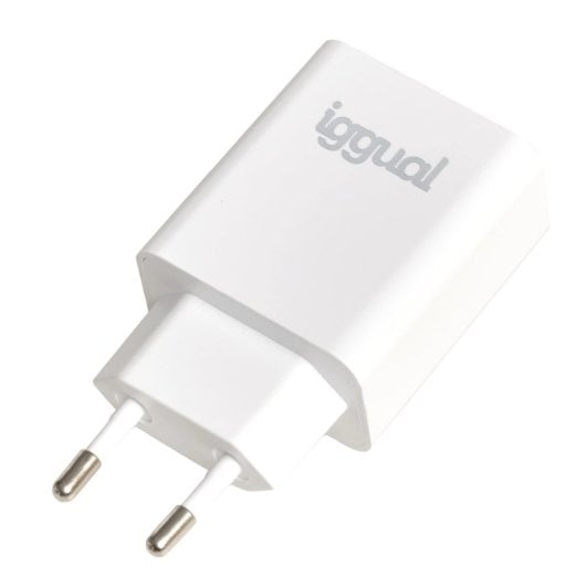 Ladegerät USB PD Typ C 20W IGGUAL Innen Weiß