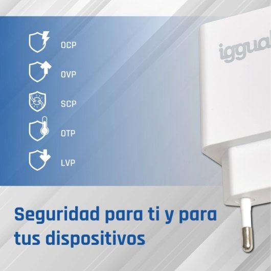 Ladegerät USB PD Typ C 20W IGGUAL Innen Weiß