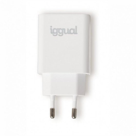 Cargador IGGUAL USB PD Tipo C 20W Interior Blanco