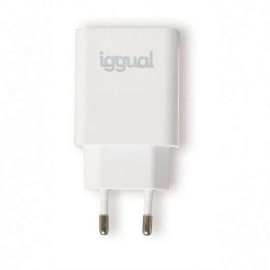 Cargador IGGUAL USB PD Tipo C 20W Interior Blanco