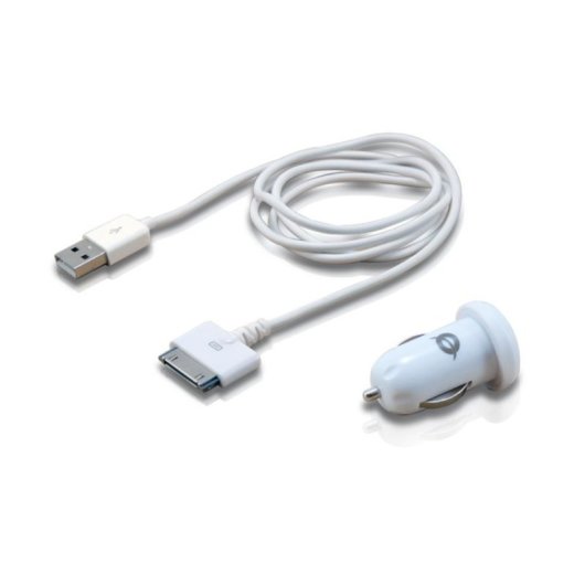 Caricatore Auto 2 Porte USB 5V Bianco Conceptronic CUSBCAR2ASET