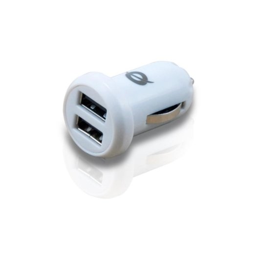 Caricatore Auto 2 Porte USB 5V Bianco Conceptronic CUSBCAR2ASET