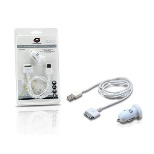 Caricatore Auto 2 Porte USB 5V Bianco Conceptronic CUSBCAR2ASET
