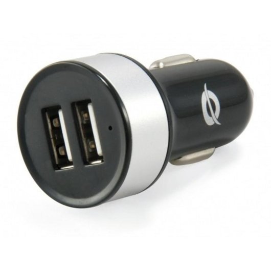 Dual-USB-Autolader Conceptronic CUSBCAR2A 2.1A Silber