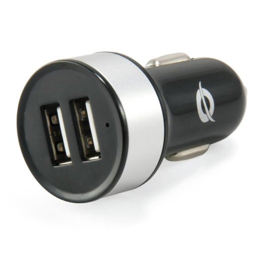 Dual-USB-Autolader Conceptronic CUSBCAR2A 2.1A Silber