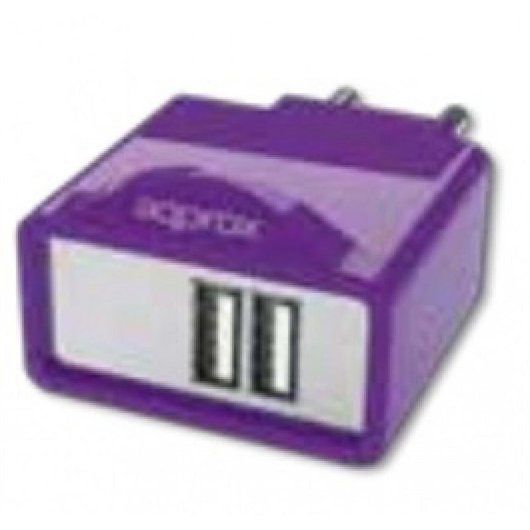 Wandladegerät universell APPROX appUSBWALL21P 2 USB-Ports 5V/2,1A lila