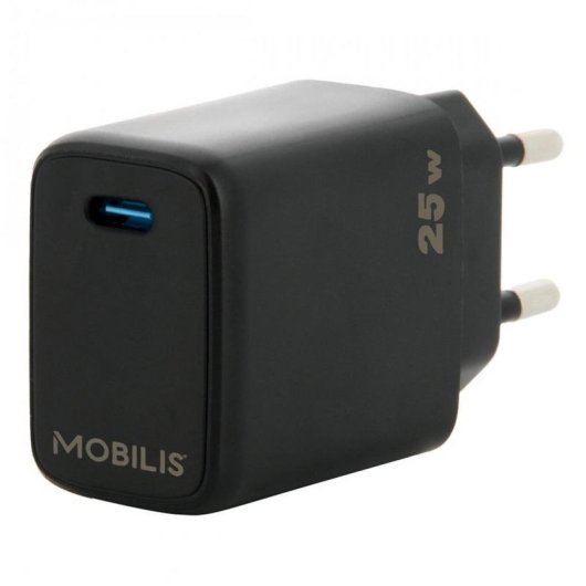 Caricatore per Dispositivi Mobili Mobilis 25W USB-C Nero