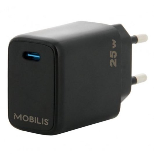 Caricatore per Dispositivi Mobili Mobilis 25W USB-C Nero