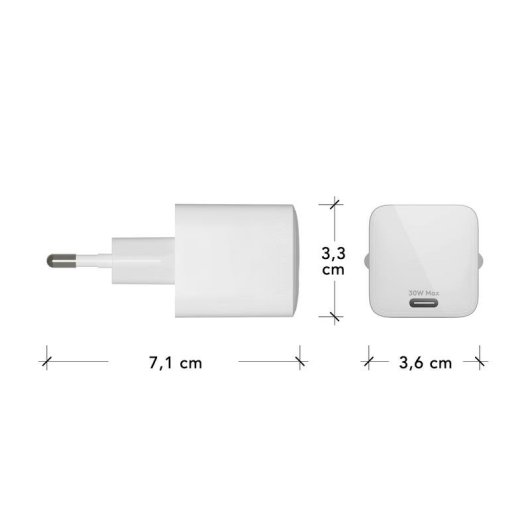 Cargador USB-C 30W dbramante1928 Interior Blanco Universal
