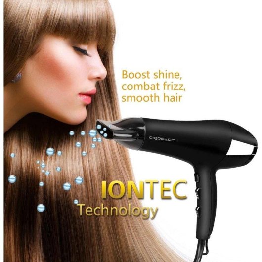 Sèche-cheveux Professionnel Ionique Dam Electronics 2400W 3 Températures 2 Vitesses Accessoires