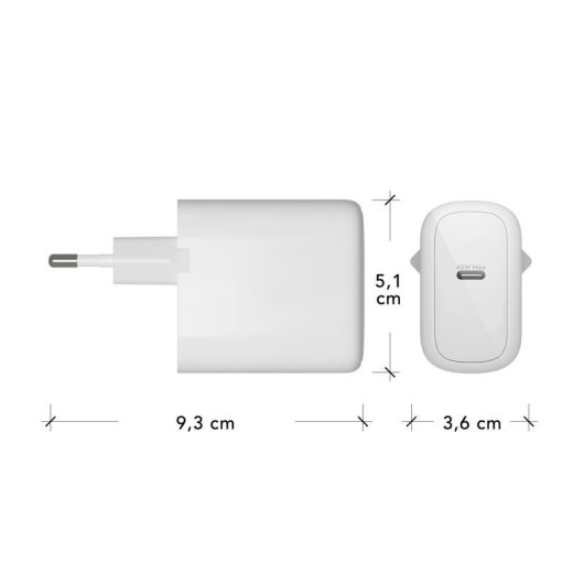 Cargador de Dispositivos Móviles dbramante1928 CH45EUWH7112 Universal 45W USB-C Blanco