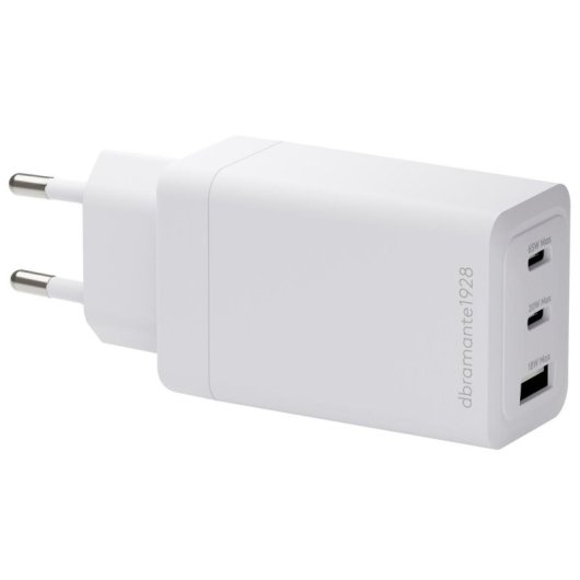Cargador dbramante1928 65W 2 Puertos USB-C Blanco