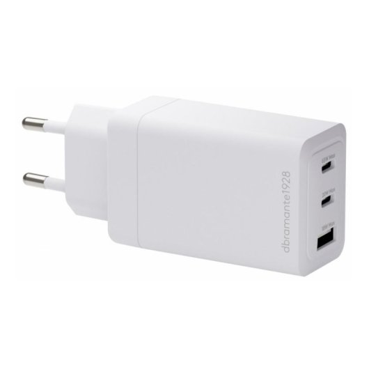 Cargador dbramante1928 65W 2 Puertos USB-C Blanco