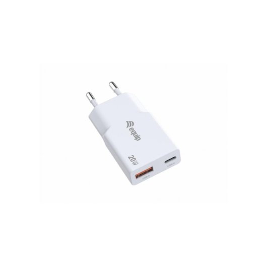 Cargador Móvil Universal EQUIP 245522 20W USB-C y USB-A Carga Rápida Power Delivery 3.0