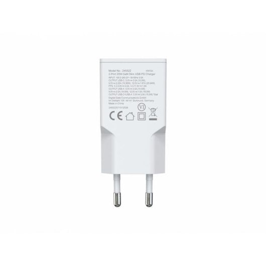 Cargador Móvil Universal EQUIP 245522 20W USB-C y USB-A Carga Rápida Power Delivery 3.0