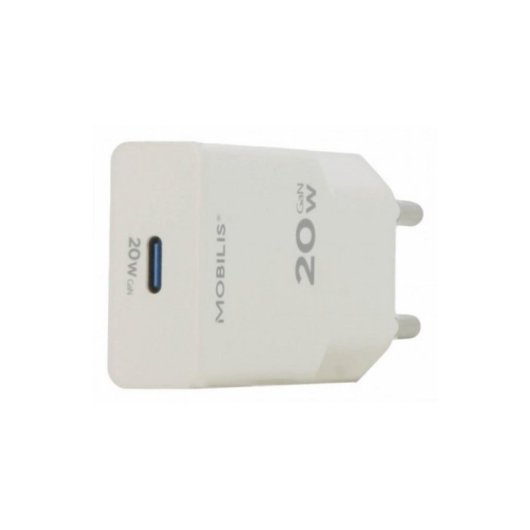 Cargador Mobilis 020025 Universal USB-C 20W GaN Blanco
