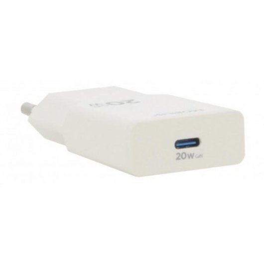 Cargador Mobilis 020025 Universal USB-C 20W GaN Blanco