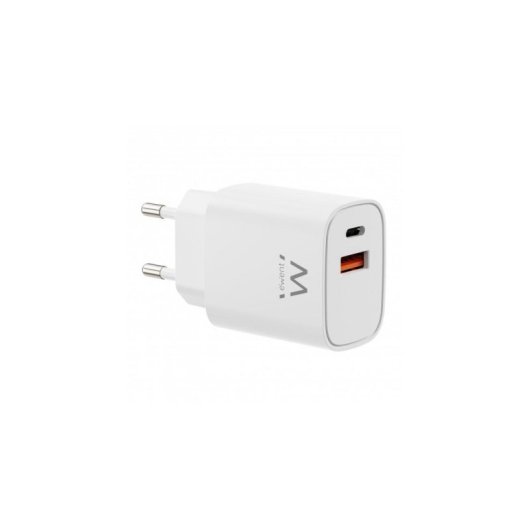 Chargeur Ewent EW1326 30W USB-C PD et USB-A QC 3.0 GaN Fast