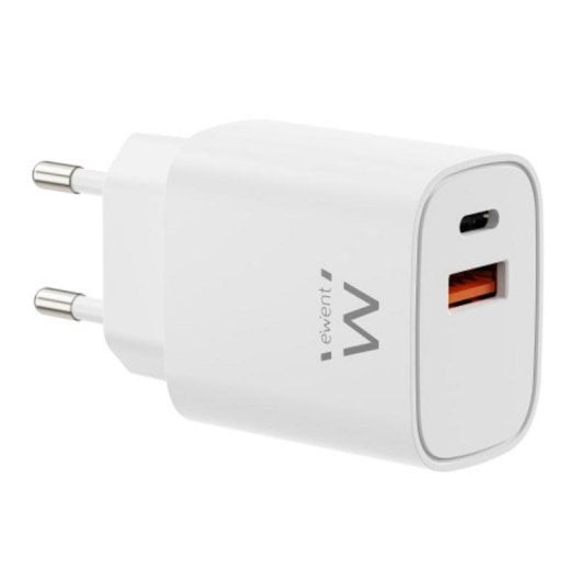 Chargeur Ewent EW1326 30W USB-C PD et USB-A QC 3.0 GaN Fast