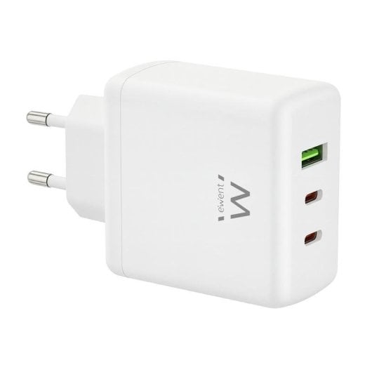 Chargeur Ewent EW1333 65W 3 Ports USB-C et USB-A GaN Fast