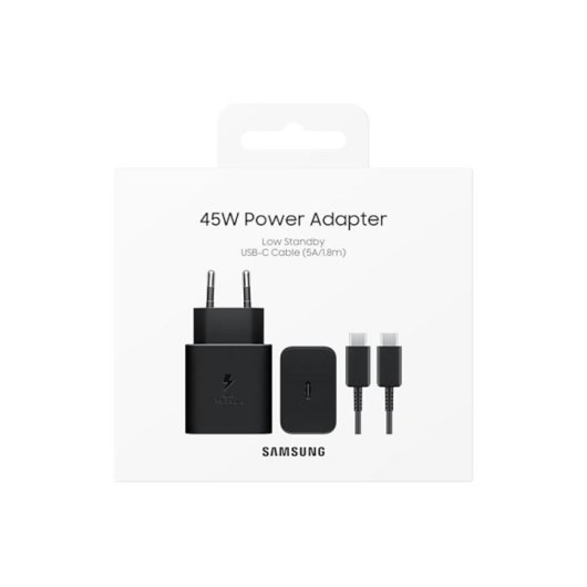Cargador Samsung EP-T4511XBEGWW Interior 45W USB-C Power Delivery 3.0 Negro