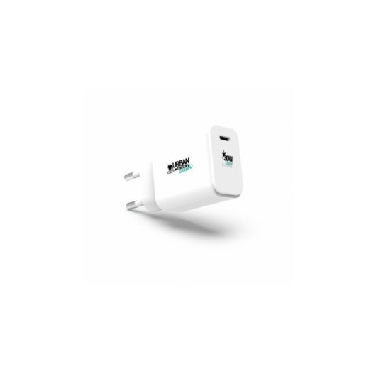 Cargador Urban Factory WCD95UF-ECO 30W USB-C Power Delivery Blanco