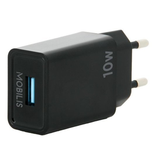 Auto-Ladegerät Mobilis 10.5W USB-A Type-C Schwarz