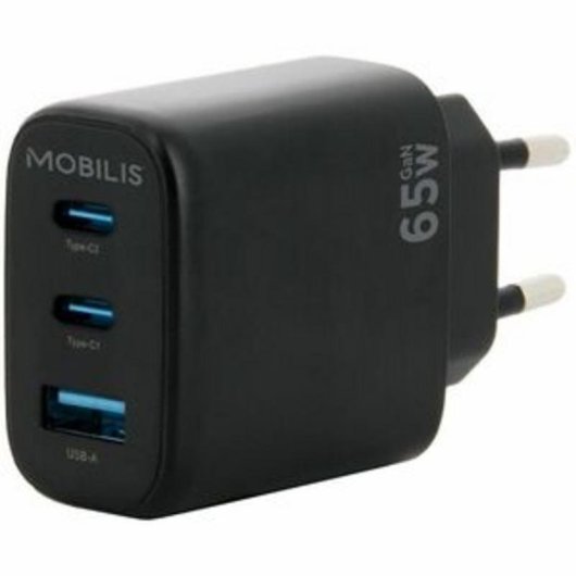 Carregador Auto Mobilis 45W 2 Portas USB-C e USB-A Preto